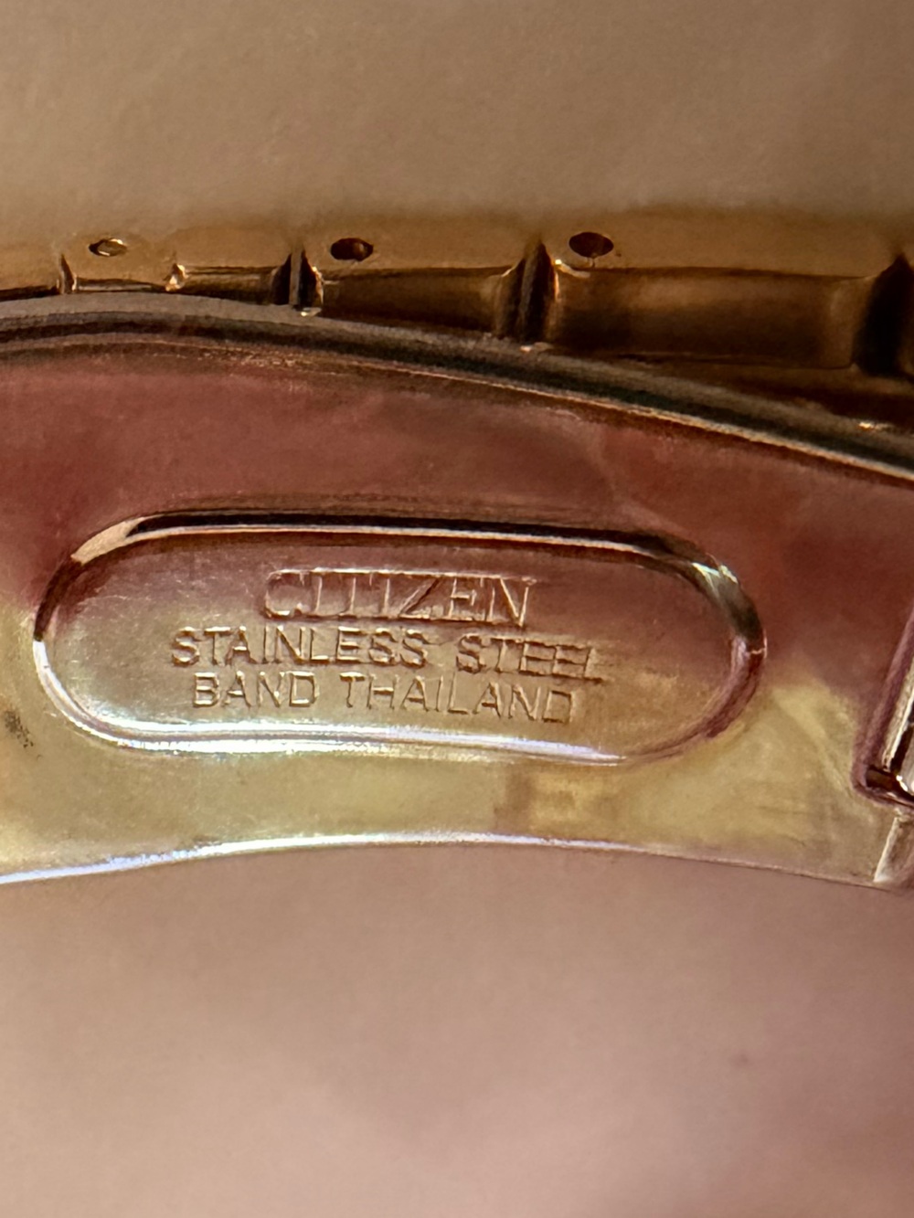 Citizen Axiom Eco-Drive Gold Tone Champagne Dial Watch Model BJ6512-56P - Picture 14 of 14